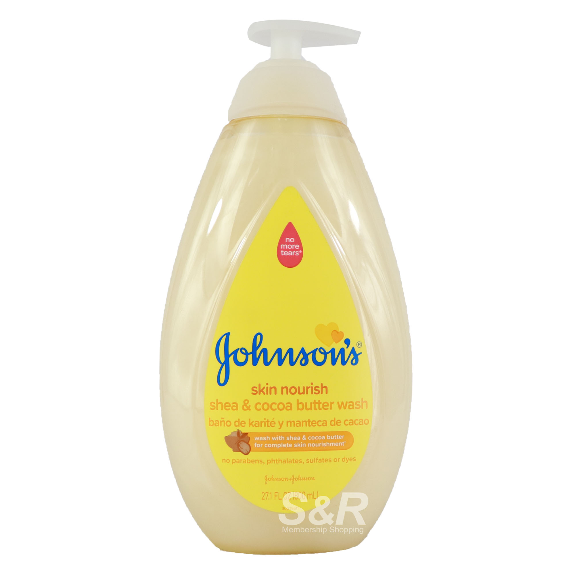 Johnson’s Skin Nourish Shea and Cocoa Butter Wash 800mL
